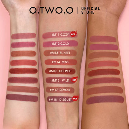 O.TWO.O Misty Kiss Color-Lock Velvet Matte Lipstick