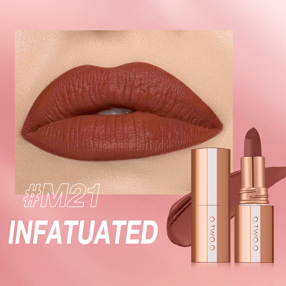 O.TWO.O Misty Kiss Color-Lock Velvet Matte Lipstick