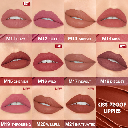 O.TWO.O Misty Kiss Color-Lock Velvet Matte Lipstick
